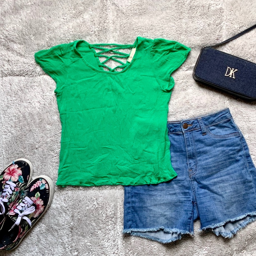 Green Crossback Shirt